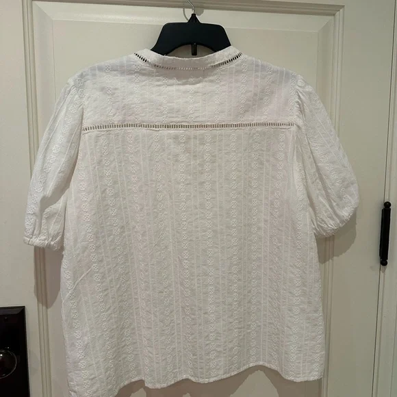 4OUR DREAMERS White Cotton Shirt US XL🌸 - Picture 4 of 10